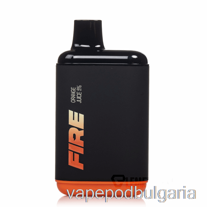 Vape 10000 Дръпки Fire Xl 6000 еднократен портокалов сок